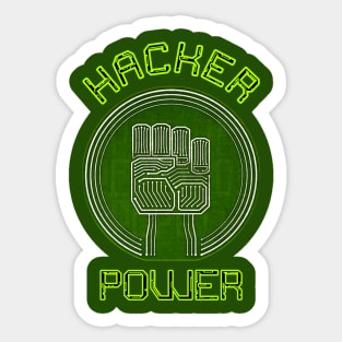 Hacker Power Sticker